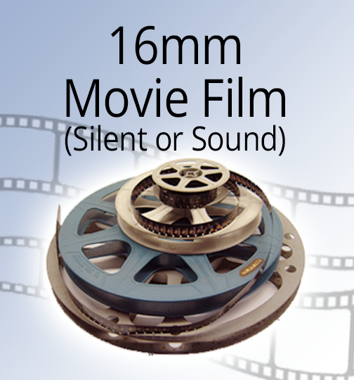 Transfer 16mm movie film (silent or sound)