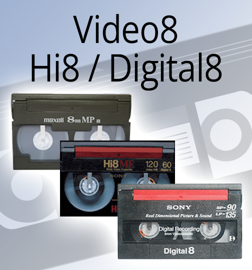 Riversamento Hi8 - Video8 - Digital8 - 8mm su DVD