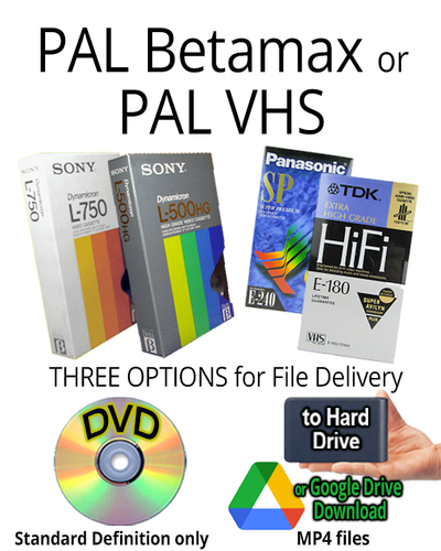 Transfer PAL-SECAM VHS Tapes to Digital | Reel-Transfers
