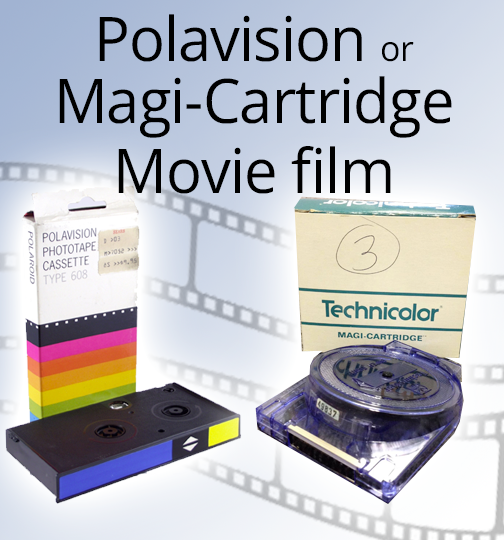 Transfer Polavision or Magi-Cartridge movie film | Reel-Transfers